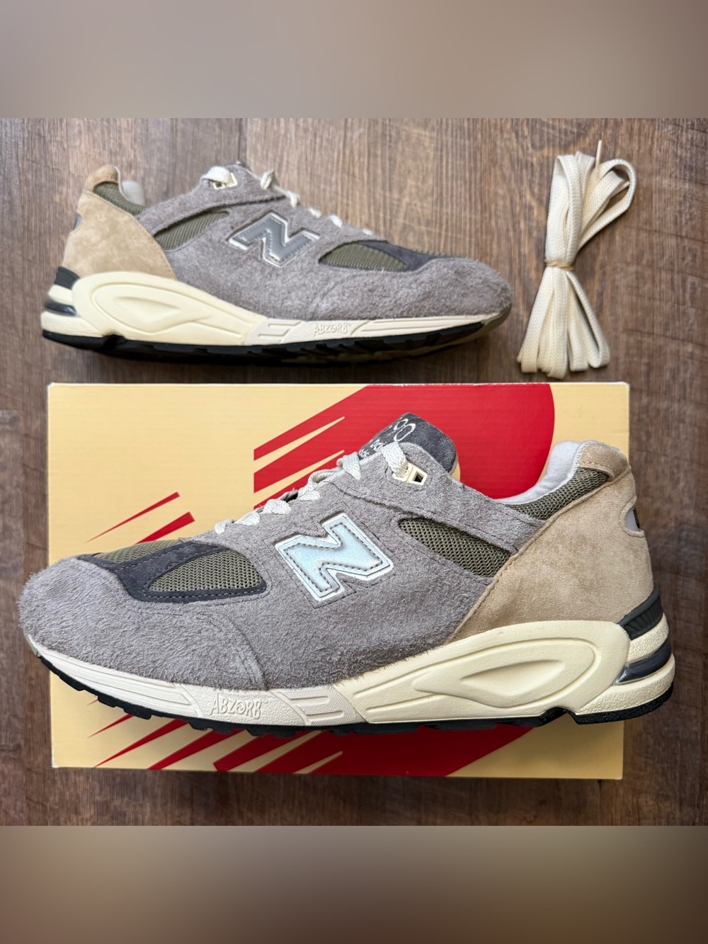 Teddy Santis x New Balance 990v2 Made in USA Marblehead Grey Men’s Size 13 Sneak